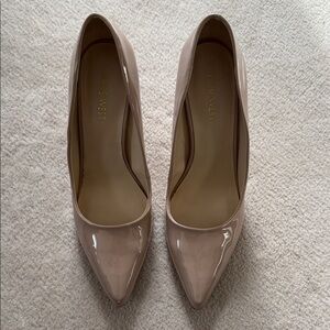 Nine West Women's Beige Patent Heels